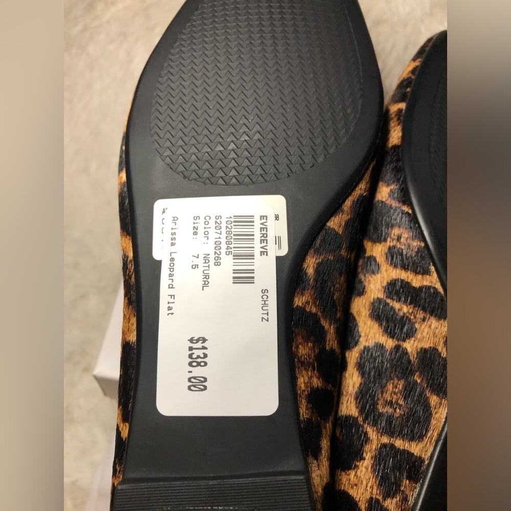 SCHUTZ Animal Print Women's Flats NWT NWB size 7.5 - Picture 9 of 15